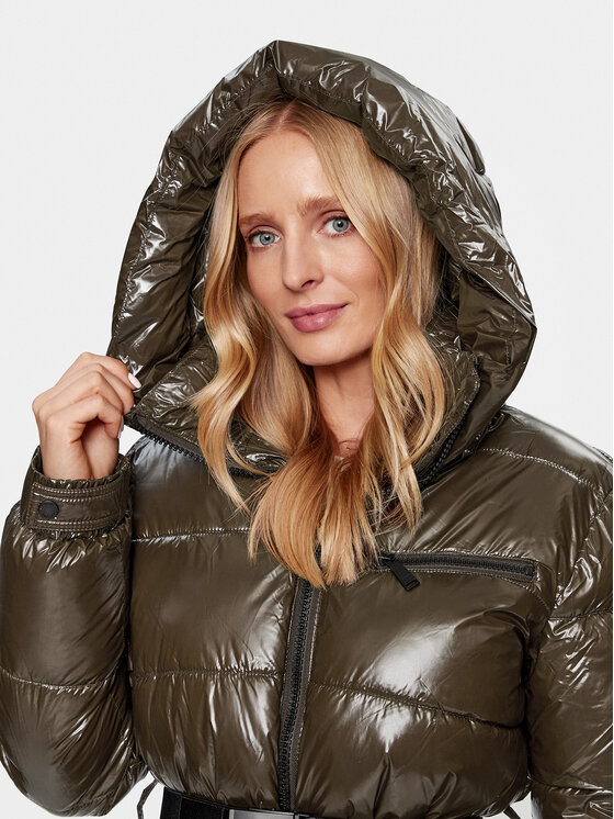 DKNY Sport DKNY Sport Пухено яке DP3J8533 Кафяв Regular Fit