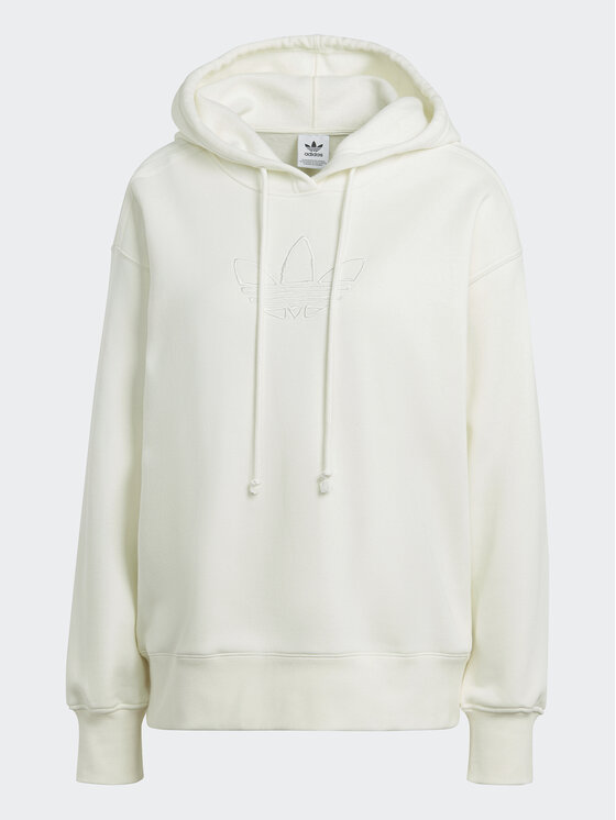 adidas adidas Bluza Trefoil Graphic Embroidery HM1636 Beżowy Loose Fit