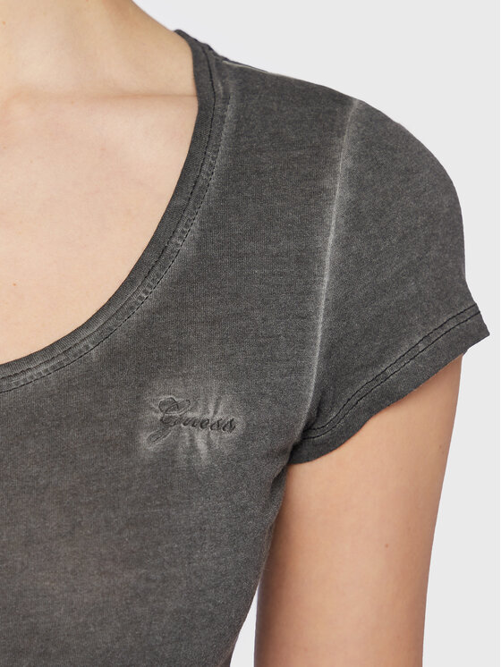 Guess Guess Тишърт Script Logo W2GI52 K9SN1 Сив Regular Fit