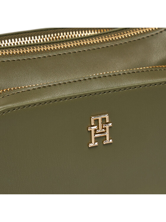 Tommy Hilfiger Tommy Hilfiger Geantă Soft Utility Shoulder Bag Pu AW0AW16711 Kaki