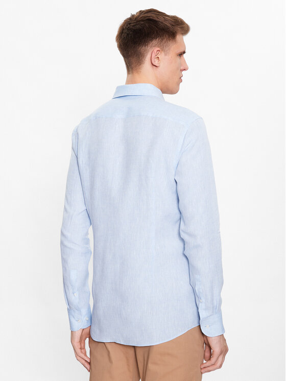 BOSS Boss Koszula 50490234 Błękitny Slim Fit