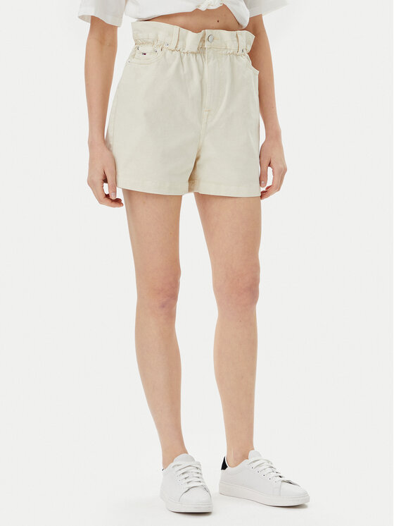 Tommy Jeans Tommy Jeans Šortky z materiálu DW0DW21656 Béžová Regular Fit