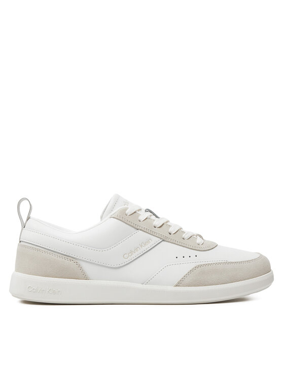 Calvin Klein Tenisice Low Top Lace Up Lth Mix HM0HM00851 Bijela