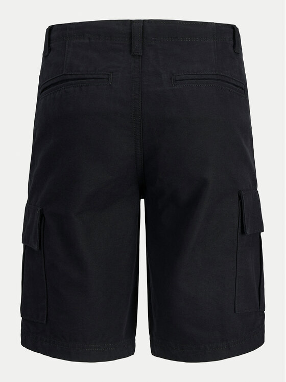 Jack & Jones Junior Jack & Jones Junior Szorty materiałowe Cole 12268381 Czarny Regular Fit