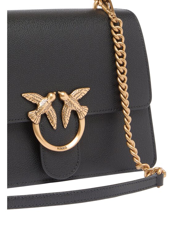 PINKO PINKO Σάκος Love one top handle classic Μαύρο