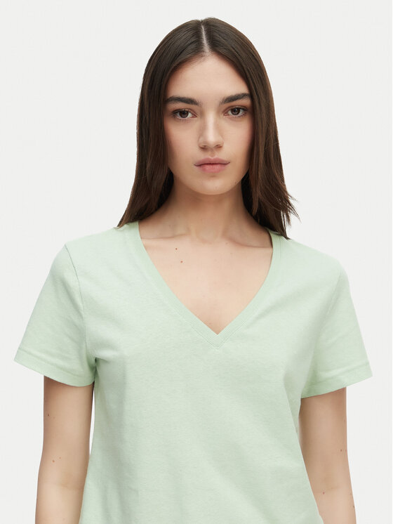 Tommy Hilfiger Tommy Hilfiger T-shirt WW0WW48704 Svijetlo zelena Regular Fit