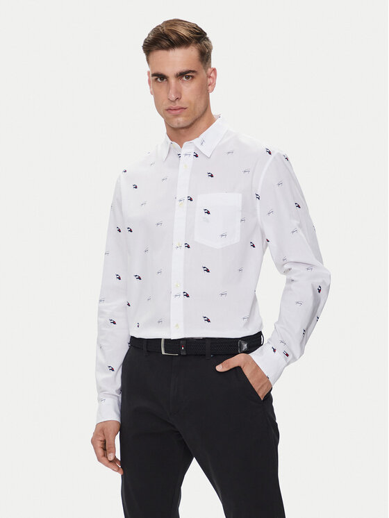 Tommy Jeans Tommy Jeans Camicia Critter DM0DM19521 Bianco Regular Fit