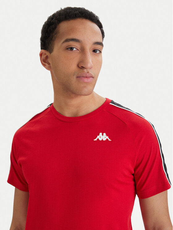 Kappa Kappa Тишърт Banda Coen 303UV10 Червен Slim Fit
