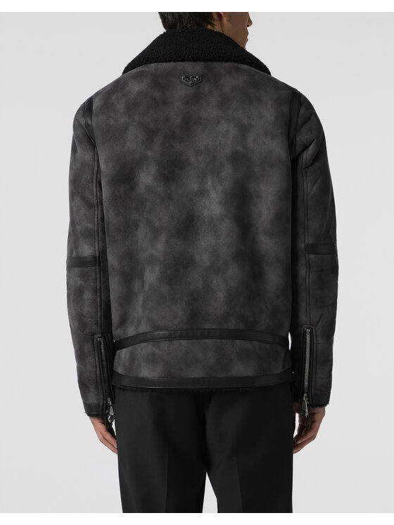 PHILIPP PLEIN PHILIPP PLEIN Kurtka puchowa 28616 Czarny Regular Fit