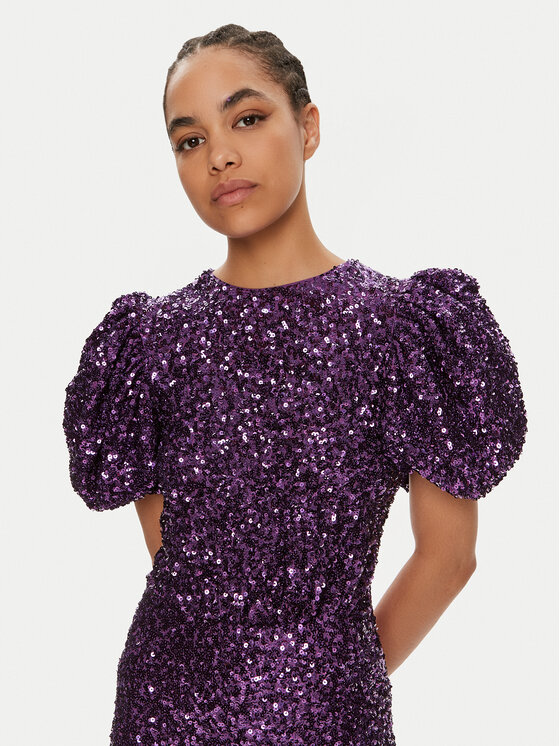 ROTATE ROTATE Kokteilinė suknelė 1115792073 Violetinė Regular Fit