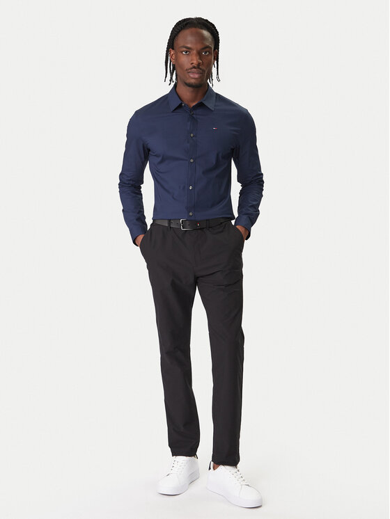 Tommy Jeans Tommy Jeans Košile DM0DM04405 Tmavomodrá Slim Fit