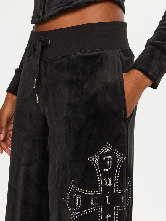 Juicy Couture Juicy Couture Dressipüksid Jerry Cross JCBBJ224833 Must Wide Leg