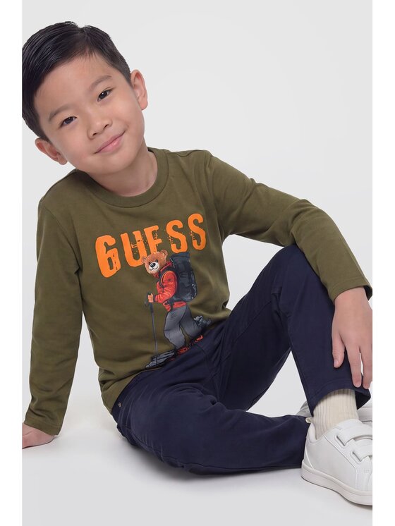 Guess Kids Guess Kids T-Shirt 184439 Zelená Classic Fit