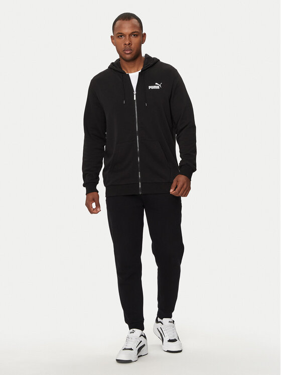 Puma Puma Суитшърт Ess Logo 586704 Черен Regular Fit