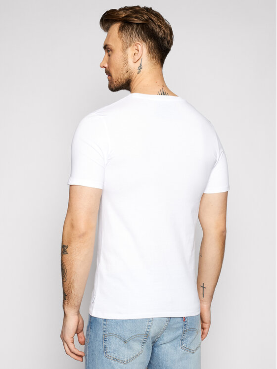 Jack&Jones Jack&Jones T-Shirt Organic Basic 12156101 Biały Slim Fit