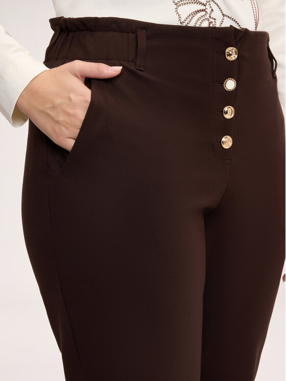 Fiorella Rubino Fiorella Rubino Spodnie materiałowe P074L002491N022 Brązowy Regular Fit