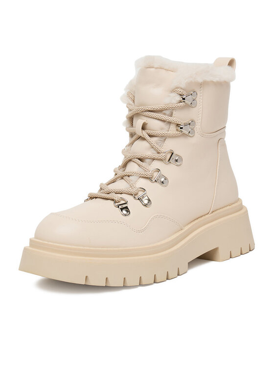 DeeZee DeeZee Schnürschuhe 13116-4 Écru