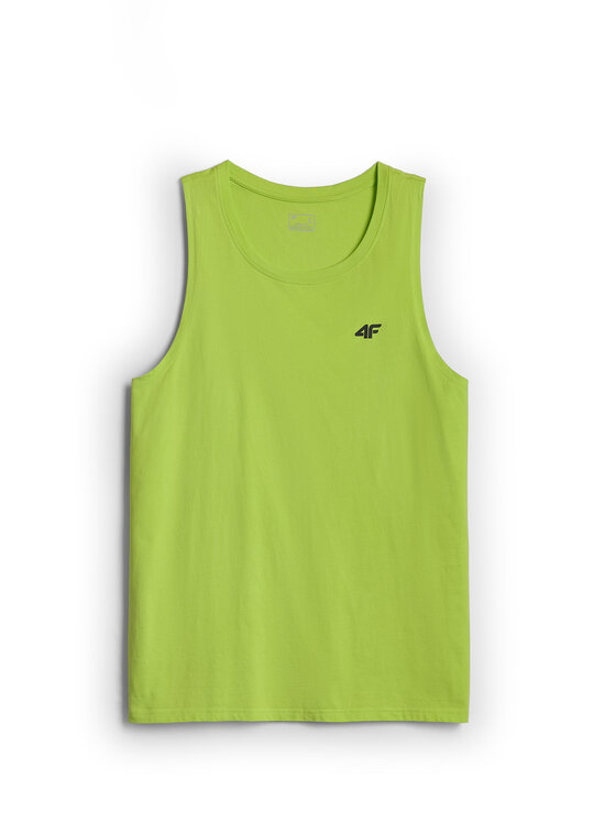 4F 4F Tank top BASIC 5 Zielony Regular Fit