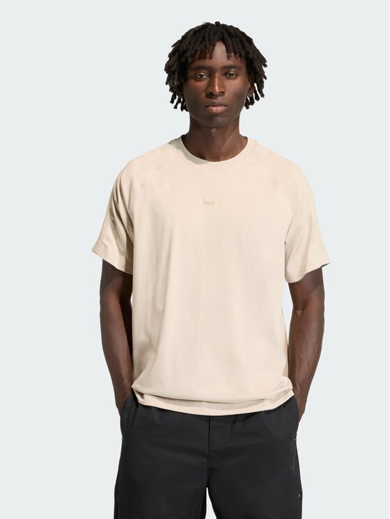 adidas adidas T-Shirt Premium Essentials Tee Beżowy Loose Fit