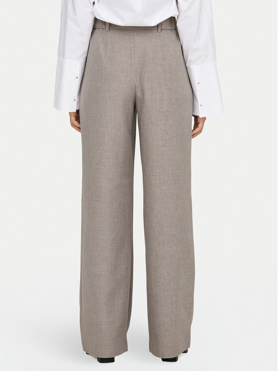 ONLY ONLY Spodnie materiałowe Linda 15336761 Beżowy Straight Fit