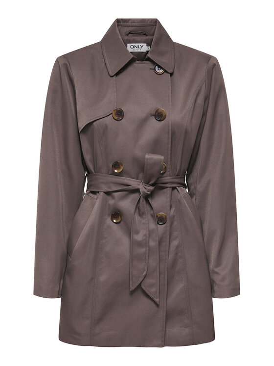 ONLY ONLY Trencz Valerie 15191821 Brązowy Regular Fit