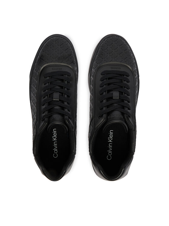 Calvin Klein Calvin Klein Sneakersy Beasket Cup Oxf Lup Hf Aop Lth HM0HM02132 Czarny