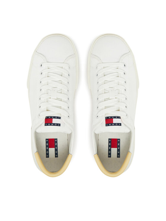 Tommy Jeans Tommy Jeans Laisvalaikio batai Tjw Flatform Canvas Sneaker EN0EN02792 Écru