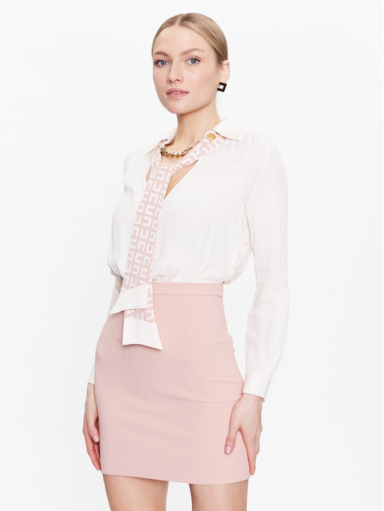 Elisabetta Franchi Elisabetta Franchi Kokteiļkleita AB-323-31E2-V450 Bēšs Regular Fit