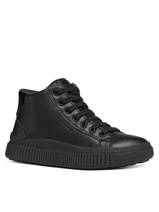 Geox Geox Sneakersy J Laquinny Girl B Abx J661JD 000BC C9999 S Černá