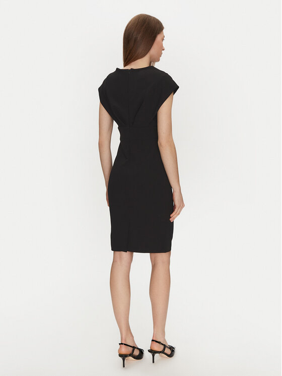 Rinascimento Rinascimento Koktejlové šaty CFC0122760003 Černá Regular Fit