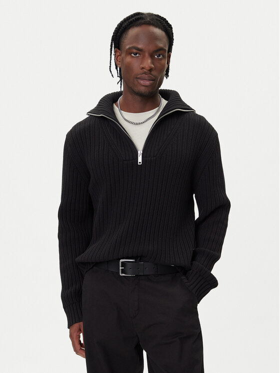 HUGO HUGO Светр Srigg 50547002 Чорний Relaxed Fit
