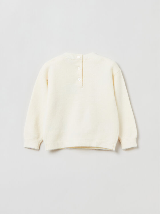 OVS OVS Sweter 1844202 Écru Regular Fit