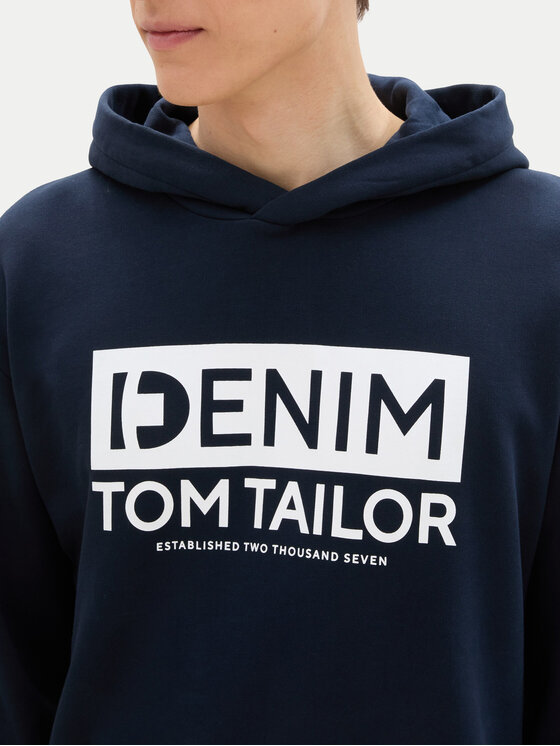 Tom Tailor Denim Tom Tailor Denim Світшот 1041482 Cиній Regular Fit