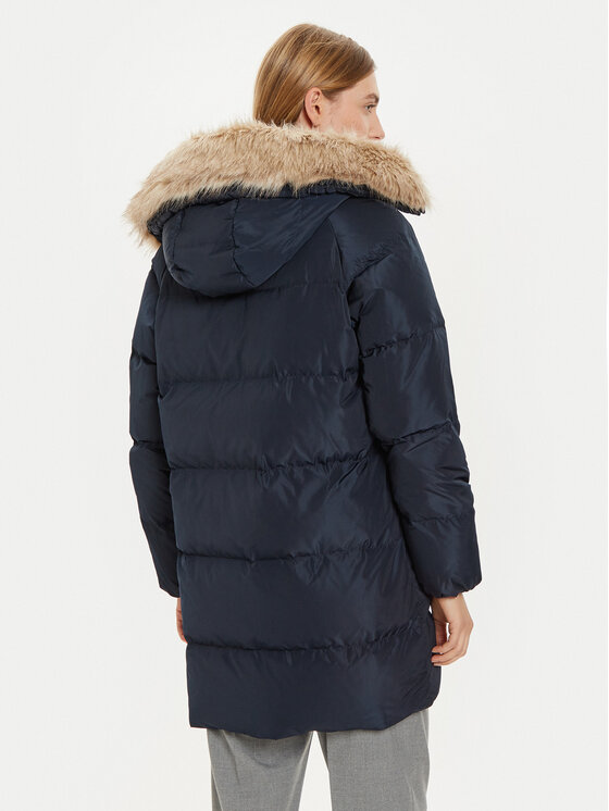 Tommy Hilfiger Tommy Hilfiger Daunenjacke WW0WW42743 Dunkelblau Regular Fit