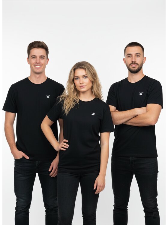 Jigga Wear Jigga Wear Komplet t-shirtów Koszulki korona klasyczne 3 sztuki zestaw Czarny Regular Fit