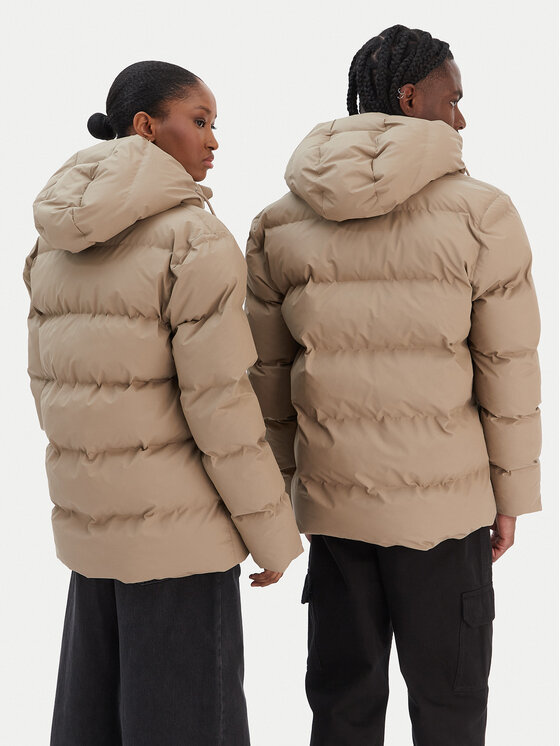 Rains Rains Zimní bunda Unisex 15120 Béžová Regular Fit