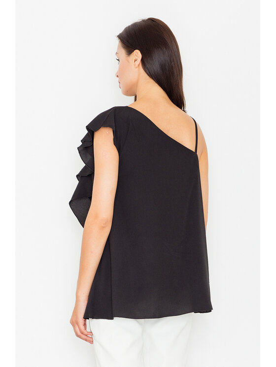 FIGL FIGL Blúzka M479 Čierna Regular Fit