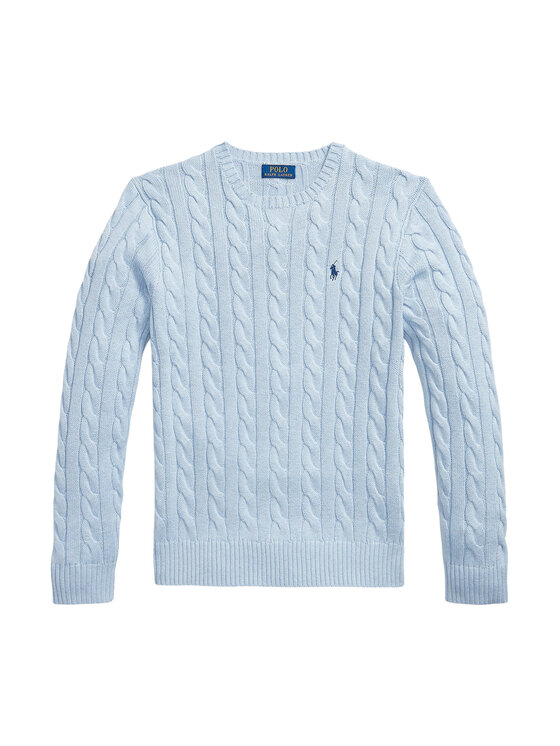 Polo Ralph Lauren Polo Ralph Lauren Пуловер Cable 710775885545 Светлосин Regular Fit