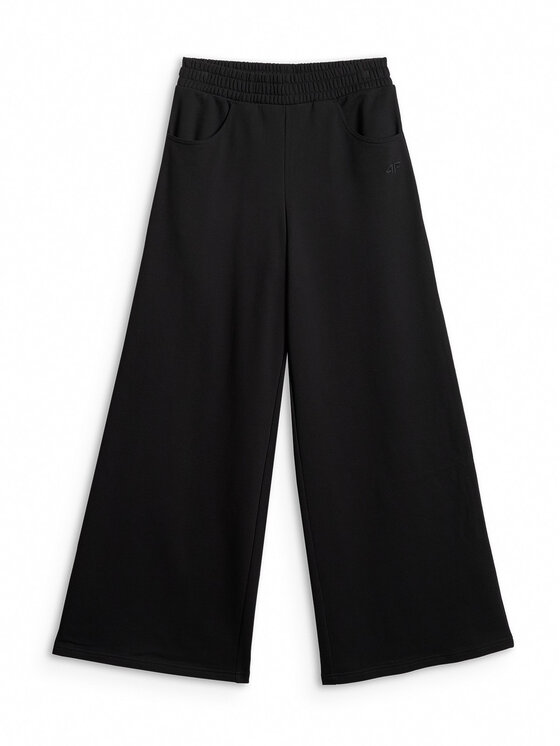 4F 4F Spodnie dresowe ESSENTIALS Czarny Loose Fit