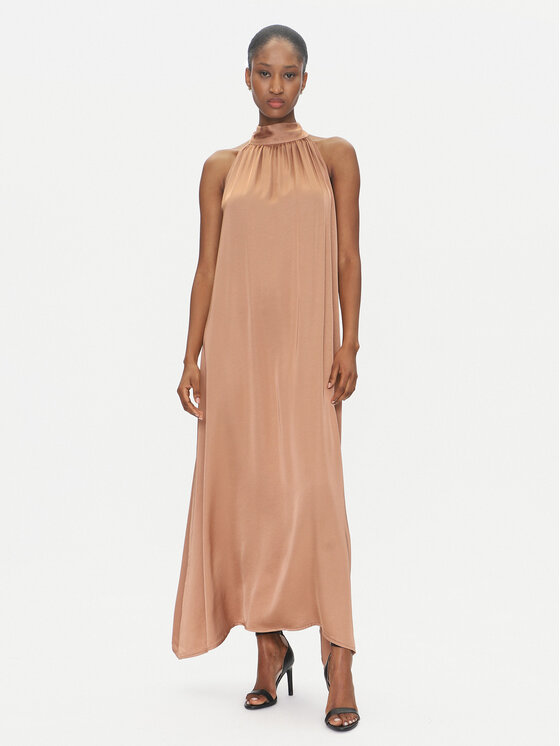 ViCOLO ViCOLO Coctailkleid TD0768 Braun Regular Fit