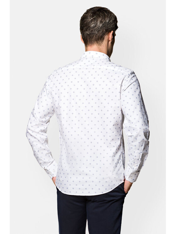 Lancerto Lancerto Koszula Sean KO073122000026 Biały Slim Fit