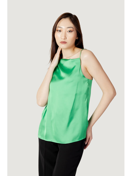 Hanny Deep Hanny Deep Canottiera TINTA UNITA SATIN Verde To Fit