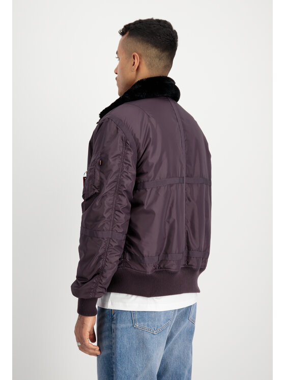 Alpha Industries Alpha Industries Kurtka bomber B-15 III TT Two Tone Bomber Jacket Fioletowy Regular Fit