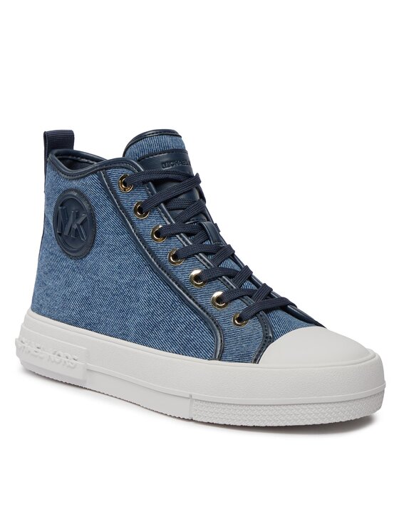 MICHAEL Michael Kors MICHAEL Michael Kors Trampki Evy High Top 43R4EYFS6D Niebieski