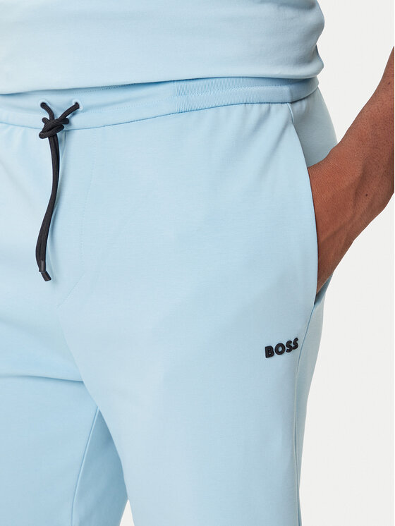BOSS BOSS Pantaloni scurți sport Zone 50543091 Albastru celest Regular Fit