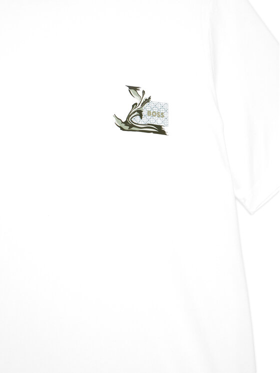 BOSS BOSS Majica Te Blueprint 50566628 Bela Regular Fit
