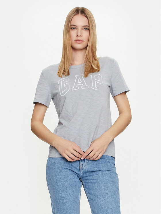 Gap Gap T-shirt 871344-00 Siva Regular Fit