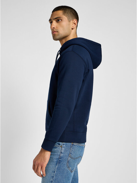 Lee Lee Bluza SEASONAL HOODIE Niebieski Regular Fit