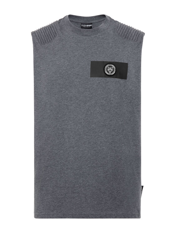 Plein Sport Plein Sport T-Shirt 1011 Szary Regular Fit