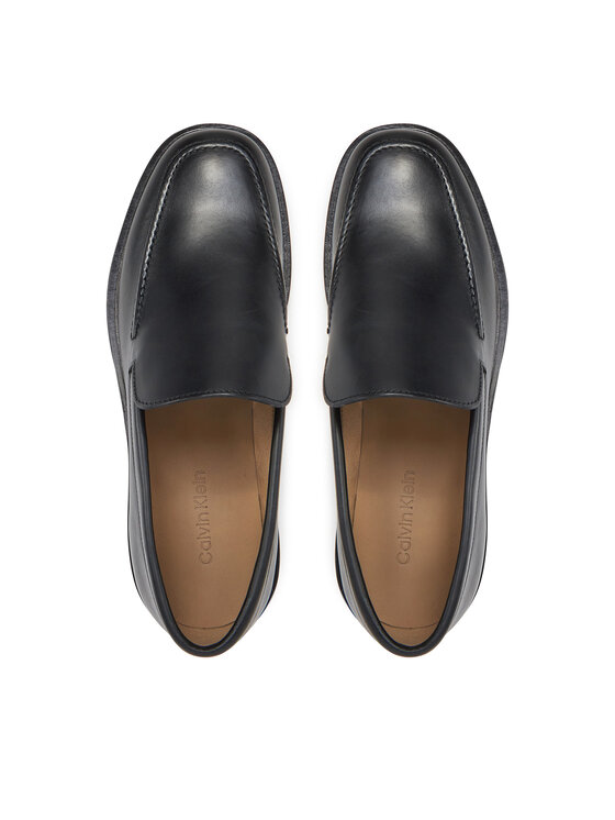 Calvin Klein Calvin Klein Μοκασίνια Sq Rubber Onepiece Moccasin HM0HM01883 Μαύρο